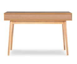 Nate Ash & White 2-Drawer Writing Desk 11 Nate Ash & White 2-Drawer Writing Desk -Home Furniture Store 810543187 A2 4