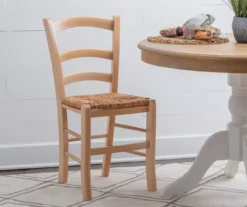 Bordeaux Natural Handwoven Ladder Back Side Chairs, 2-Pack -Home Furniture Store 810543191 A0 7