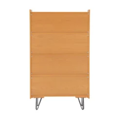 Nate Ash 4-Shelf Bookcase -Home Furniture Store 810543195 5