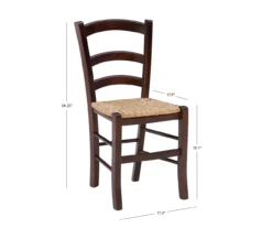 Bordeaux Walnut Handwoven Ladder Back Side Chairs, 2-Pack 12 Bordeaux Walnut Handwoven Ladder Back Side Chairs, 2-Pack -Home Furniture Store 810543200 A7