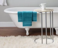 Global Designs Pewter Geometric Capiz Mosaic C Accent Table -Home Furniture Store 810543213 2