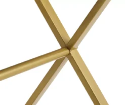 Glam Gray & Gold 2-Drawer Campaign Desk -Home Furniture Store 810543219 A8 6