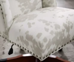 Austin Brown Linen Cow Print Office Chair 5 Austin Brown Linen Cow Print Office Chair -Home Furniture Store 810543224 A8 9