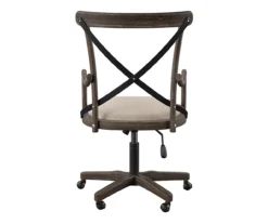 Radley Cafe Gray Wash X-Back Swivel Office Chair -Home Furniture Store 810543227 5