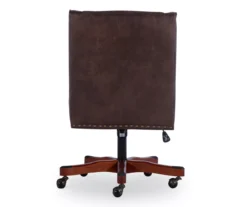 Austin Dark Walnut Upholstered Office Chair 8 Austin Dark Walnut Upholstered Office Chair -Home Furniture Store 810543233 A2 5