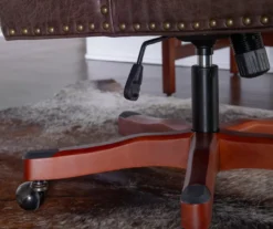 Austin Dark Walnut Upholstered Office Chair 5 Austin Dark Walnut Upholstered Office Chair -Home Furniture Store 810543233 A8 8