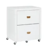 Kari White 2-Drawer Rolling Filing Cabinet 1 Kari White 2-Drawer Rolling Filing Cabinet -Home Furniture Store 810543247 1