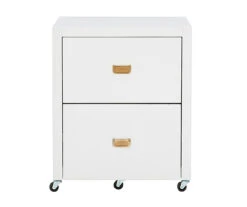 Kari White 2-Drawer Rolling Filing Cabinet 4 Kari White 2-Drawer Rolling Filing Cabinet -Home Furniture Store 810543247 3