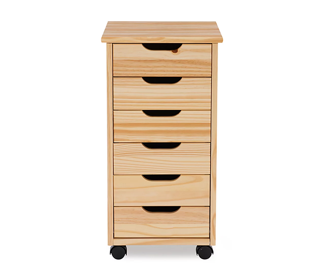 Craft Mate Natural Wood 6-Drawer Rolling Storage Cart Craft Mate Natural Wood 6-Drawer Rolling Storage Cart -Home Furniture Store 810543290 3
