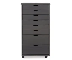 Craft Mate Gray Wood 8-Drawer Rolling Storage Cart -Home Furniture Store 810543293 3