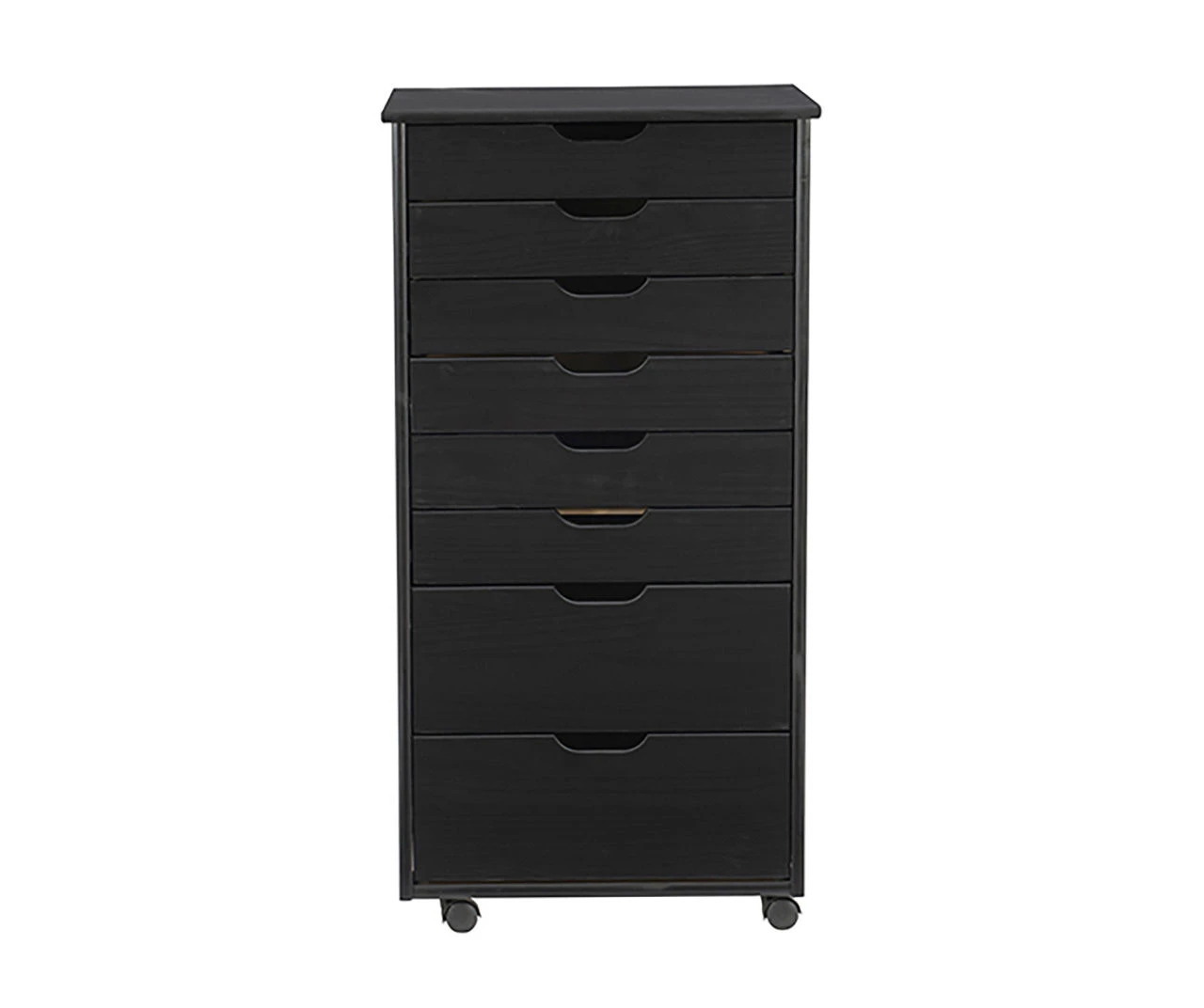 Craft Mate Black Wood 8-Drawer Rolling Storage Cart Craft Mate Black Wood 8-Drawer Rolling Storage Cart -Home Furniture Store 810543294 4