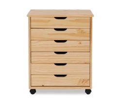 Craft Mate Wide Natural 6-Drawer Rolling Storage Cart -Home Furniture Store 810543296 3