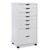 Craft Mate White Wood 8-Drawer Rolling Storage Cart 1 Craft Mate White Wood 8-Drawer Rolling Storage Cart -Home Furniture Store 810543299 1