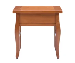 Denver Antique Pine 1-Drawer Curved Leg End Table -Home Furniture Store 810543318 A2 5