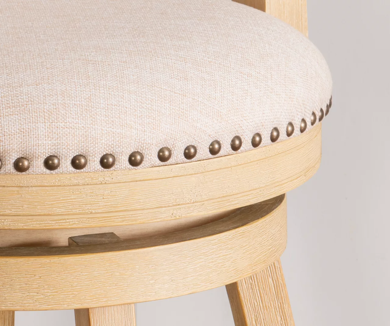 Graham Light Gray Padded Swivel Counter Stool Graham Light Gray Padded Swivel Counter Stool -Home Furniture Store 810543337 B8