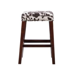 Baldwin Brown Cow Print Nailhead Bar Stool -Home Furniture Store 810543359 4