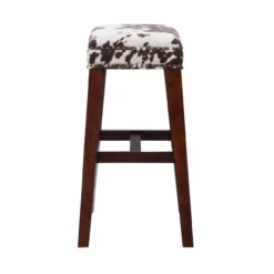 Baldwin Brown Cow Print Nailhead Bar Stool -Home Furniture Store 810543359 5