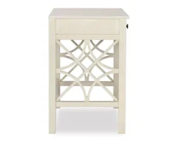 Brynn Antique White Geometric Writing Desk -Home Furniture Store 810543367 5