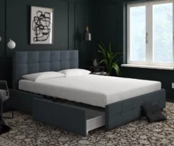 Atwater Living DHP Ryder Linen Upholstered Bed With Storage 6 Atwater Living DHP Ryder Linen Upholstered Bed With Storage -Home Furniture Store 810543642 1