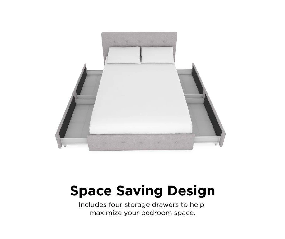 Atwater Living DHP Ryder Linen Upholstered Bed With Storage Atwater Living DHP Ryder Linen Upholstered Bed With Storage -Home Furniture Store 810543649 1