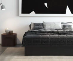 DHP Micah Black Faux Leather King Platform Bed -Home Furniture Store 810543681 3