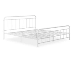 Brooklyn White Iron Full Bed 4 Brooklyn White Iron Full Bed -Home Furniture Store 810543698 3
