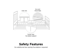 Brooklyn White Iron Full Bed 6 Brooklyn White Iron Full Bed -Home Furniture Store 810543698 5