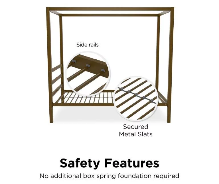 DHP Cara Metal Canopy Bed DHP Cara Metal Canopy Bed -Home Furniture Store 810543729 2