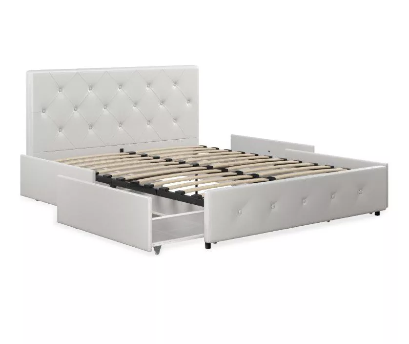 DHP Dana Faux Leather Upholstered Bed With Storage DHP Dana Faux Leather Upholstered Bed With Storage -Home Furniture Store 810543734 2