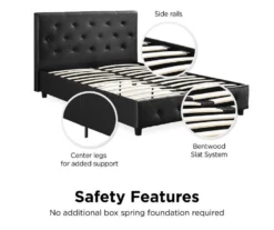DHP Dana Faux Leather Upholstered Queen Bed 8 DHP Dana Faux Leather Upholstered Queen Bed -Home Furniture Store 810543735 2