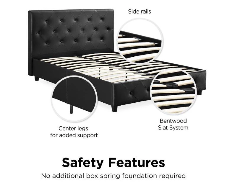DHP Dana Faux Leather Upholstered Queen Bed DHP Dana Faux Leather Upholstered Queen Bed -Home Furniture Store 810543735 2