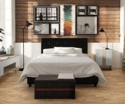 DHP Dana Faux Leather Upholstered Queen Bed 5 DHP Dana Faux Leather Upholstered Queen Bed -Home Furniture Store 810543735 5