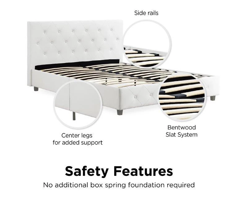 DHP Dana Faux Leather Upholstered Queen Bed DHP Dana Faux Leather Upholstered Queen Bed -Home Furniture Store 810543736 2
