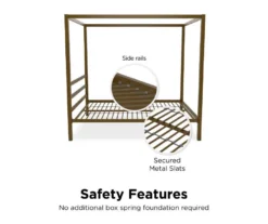 DHP Cara Metal Canopy Bed 20 DHP Cara Metal Canopy Bed -Home Furniture Store 810543768 1