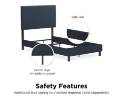 Atwater Living DHP Jazmine Linen Upholstered Queen Bed -Home Furniture Store 810543817 2