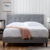 Brookside Cara Square Tufted Platform Bed -Home Furniture Store 810547644 810547649 810547659 810547654 1