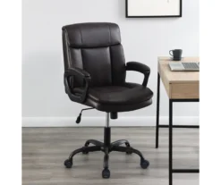 Real Living Faux Leather Office Chair -Home Furniture Store 810559968 11
