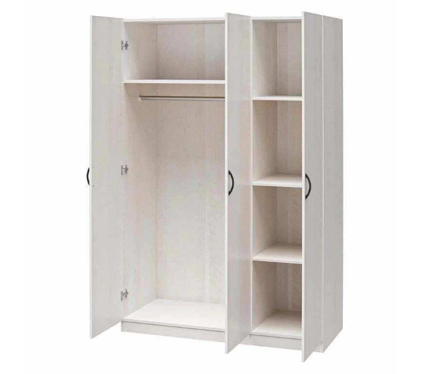 Ivory Oak 3-Door Storage Wardrobe Ivory Oak 3-Door Storage Wardrobe -Home Furniture Store 810561398 21