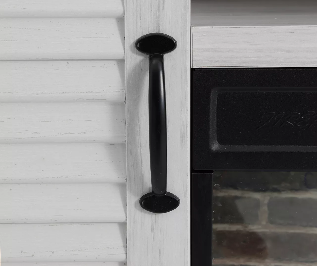 54" 2-Tone Shutter Door Electric Fireplace Console 54" 2-Tone Shutter Door Electric Fireplace Console -Home Furniture Store 810571321 3