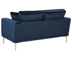 Macleary Navy Loveseat -Home Furniture Store 810573760 3 1