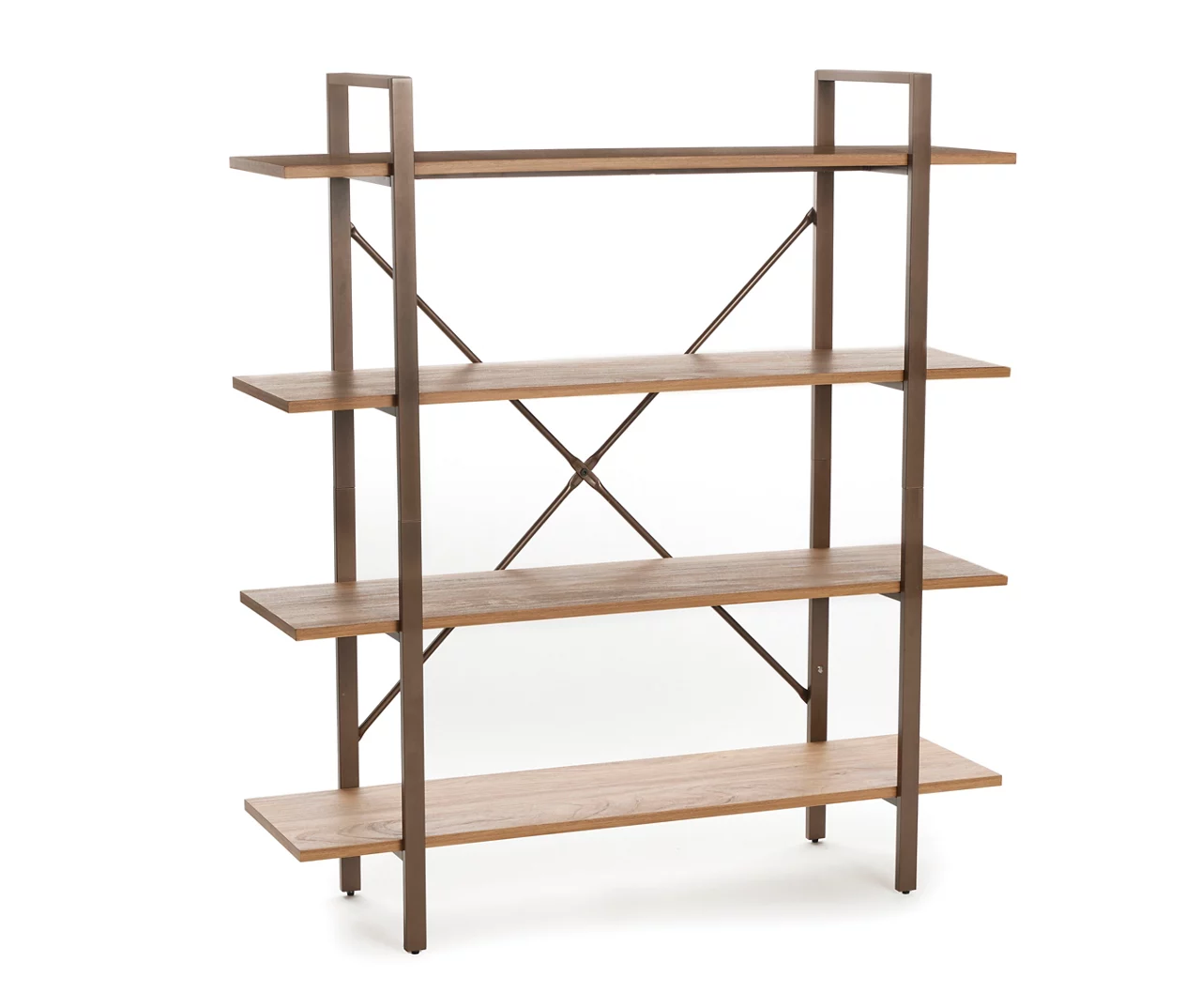 Medium Mango Open 4-Shelf Bookcase Medium Mango Open 4-Shelf Bookcase -Home Furniture Store 810583046 1