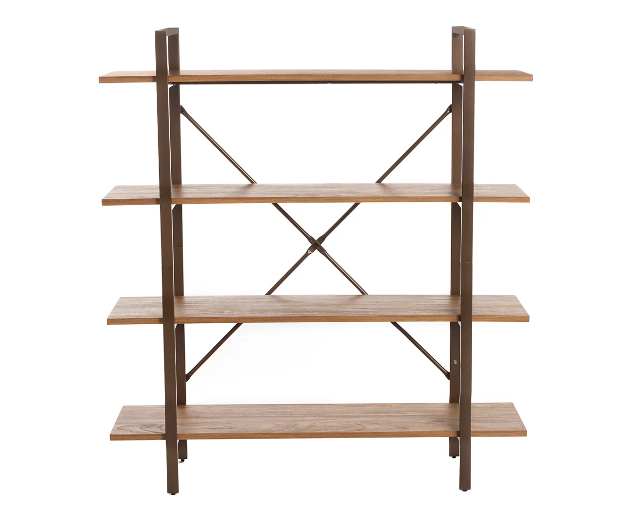 Medium Mango Open 4-Shelf Bookcase Medium Mango Open 4-Shelf Bookcase -Home Furniture Store 810583046