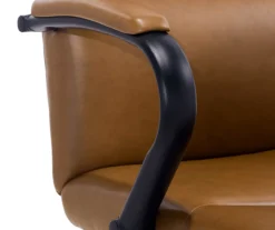 Camel Brown Vegan Leather Office Chair -Home Furniture Store 810583520 A8 4