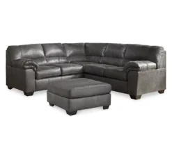 Bladen Slate Faux Leather Oversize Accent Ottoman -Home Furniture Store 810587438 810587343 810587473