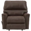 Navi Chestnut Faux Leather Rocker Recliner 2 Navi Chestnut Faux Leather Rocker Recliner -Home Furniture Store 810587485 3