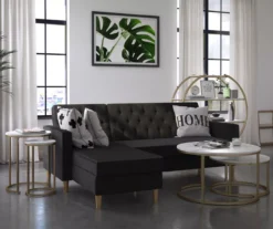 Amelia Faux Marble 4-Shelf Bookcase 6 Amelia Faux Marble 4-Shelf Bookcase -Home Furniture Store 810589033 1