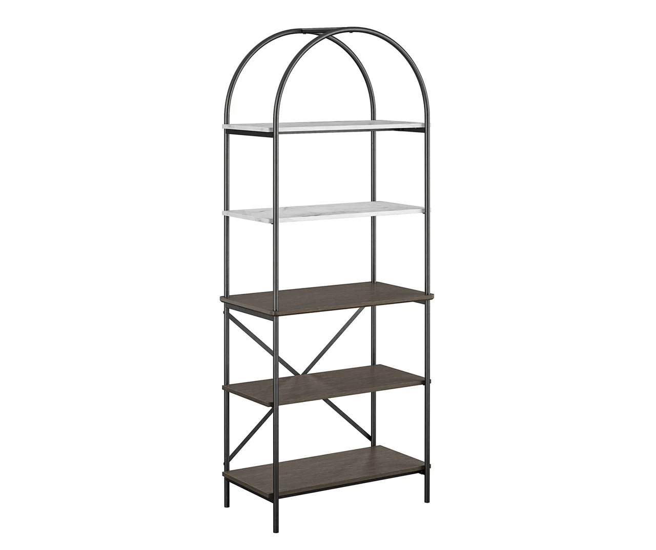 Vivinne Gray 5-Shelf Bookcase Vivinne Gray 5-Shelf Bookcase -Home Furniture Store 810589034 2