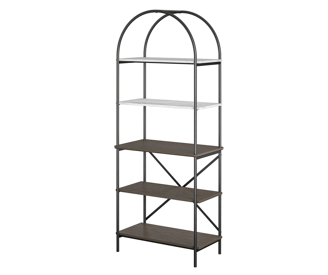 Vivinne Gray 5-Shelf Bookcase Vivinne Gray 5-Shelf Bookcase -Home Furniture Store 810589034 3