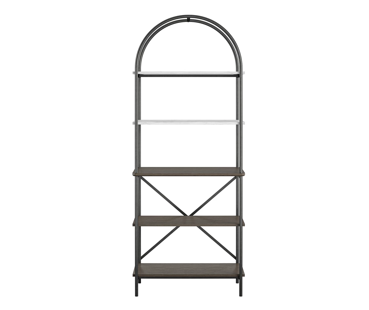 Vivinne Gray 5-Shelf Bookcase Vivinne Gray 5-Shelf Bookcase -Home Furniture Store 810589034 4