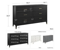 CosmoLiving Westerleigh 6-Drawer Dresser 21 CosmoLiving Westerleigh 6-Drawer Dresser -Home Furniture Store 810589231 1